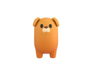 Dog Character 02 3D model