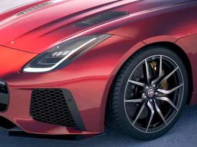 Jaguar F-Type SVR Coupe 2018 3D model