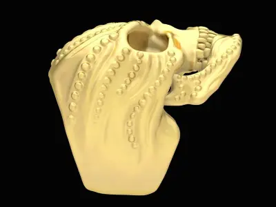 Luxury Skull Diamond Ring for Men  3688 3D print model