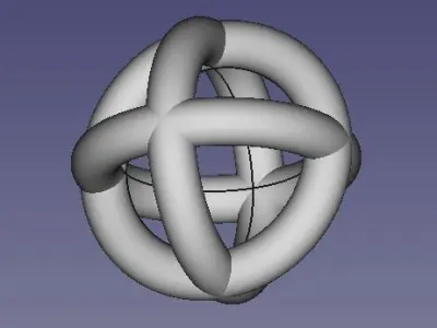 Crossed Tori Free 3D print model