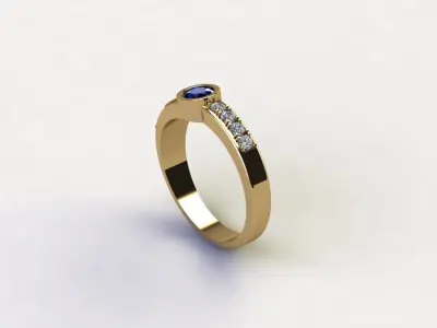 Women ring 2020R14 3D model