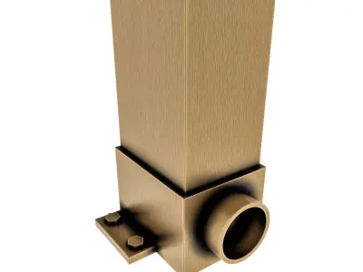 Motorized Pergola 4 antique bronze matte 3D model