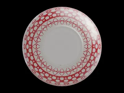 Floreal Dinner Soup Bowl Low-poly 3D model