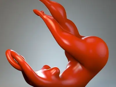 Sculpture playful mood P 3D print model purchase