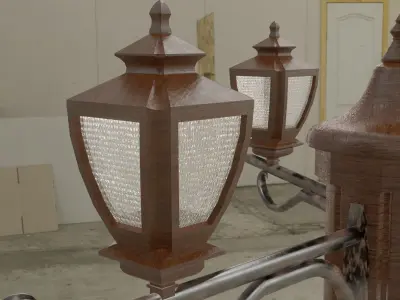 lowpoly Street lamp Free low-poly 3D model