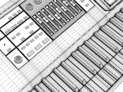 Keyboard Workstation 3 3D model