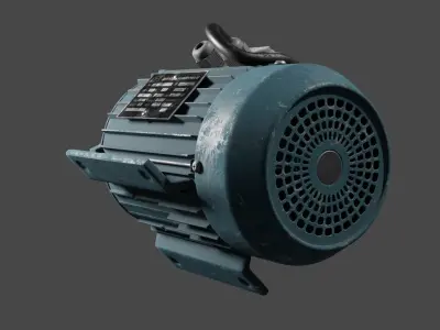 Electic engine 3D model