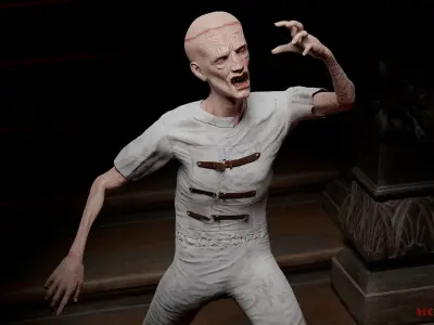 Psyhopath Low-poly 3D model