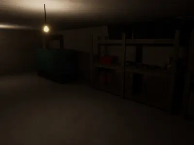 Motel Scene Free low-poly 3D model