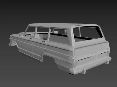 Jeep Grand Wagoneer 1991 Body For Print 3D print model