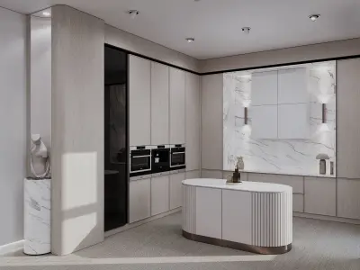 Office interior design 3D model 3D model purchase