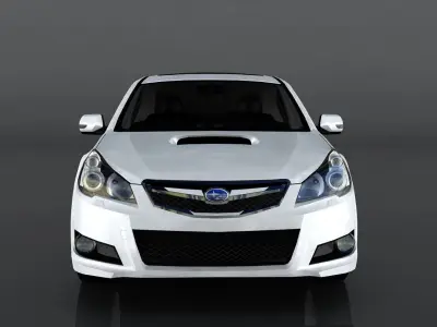 Subaru Legacy B4 Low-poly 3D model