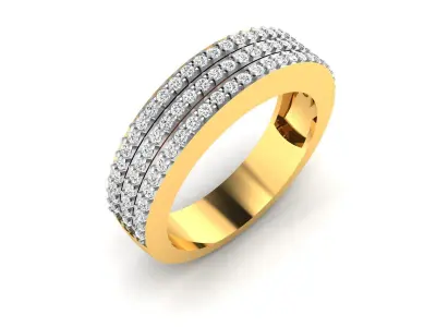 Diamond Ring For Women 3d Print Model 3D print model order