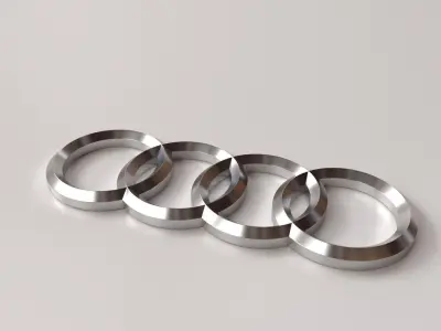 Audi Emblem 3D model
