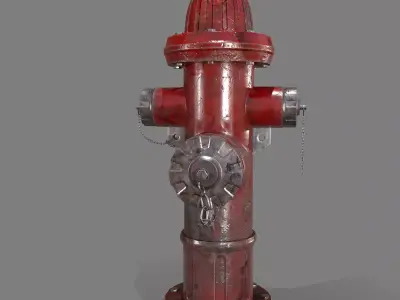 fire-hydrant fire hydrant Low-poly 3D model