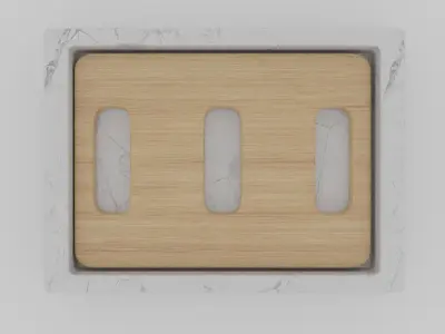 Soap Dish Low-poly 3D model Low-poly 3D model Low-poly 3D model