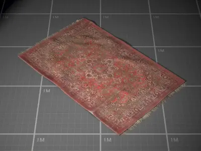 Used Soviet Carpet Low-poly 3D model