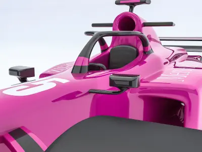 Formula 1 car model 07 Low-poly 3D model
