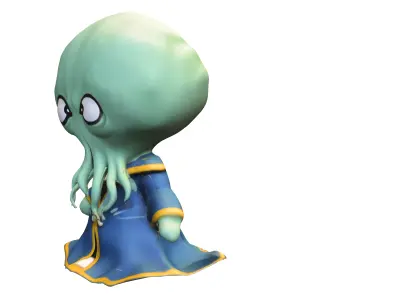 Tessek chibi Low-poly 3D model