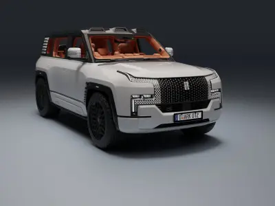 Yangwang U8 Low-poly 3D model