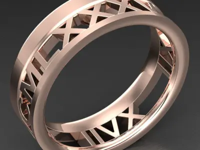 Luxury Men Rings Designs 5MR055 3D print model