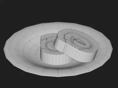 plate Low-poly 3D model buy