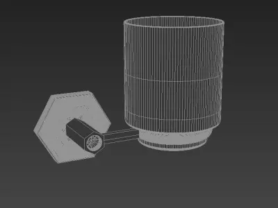 Orchid Diamond Brush 3D model