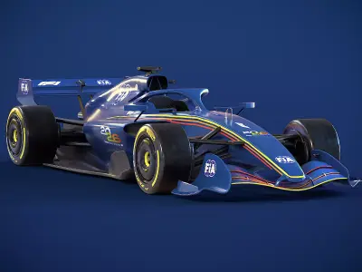 Formula 1 2026 - FIA-F1 Showcar Low-poly 3D model