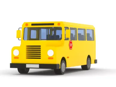 Schoolbus school bus 3D model