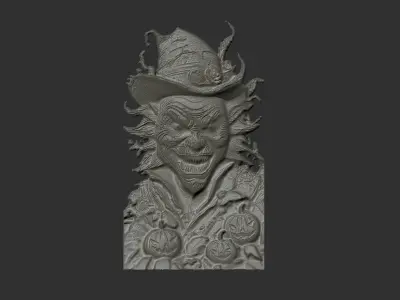 joker wall decor cnc  3D print model