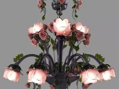 Luxury chandelier 3D model purchase