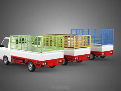 UTILITY CAGE SUV BAKKIE UTE PICKUP TRUCK PICK UP CAR VEHICLE VAN 3D model