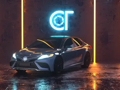 Toyota camry xse 2021 3D model