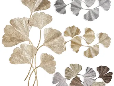 Ginkgo wall decor 3D model
