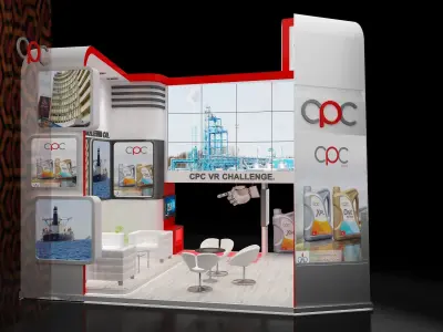 Booth Exhibition Stand a229e 3D model