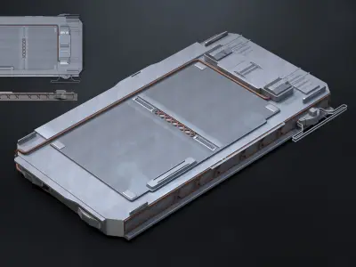 10 SUB-D Scifi Architecture Kitbash Elements Vol II 3D model