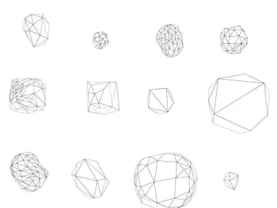 Small rocks toon 3d model   Free low-poly 3D model