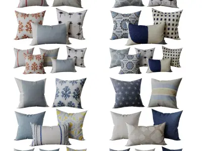 Decorative set pillow 7 3D model