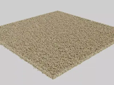 Carpet Ikea Hampen Rug 3D model