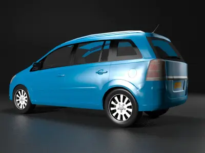  Vauxhall Zafira 2005 3D model