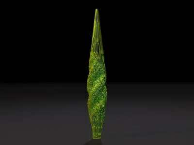Christmas tree decor icicle 3 3D print model