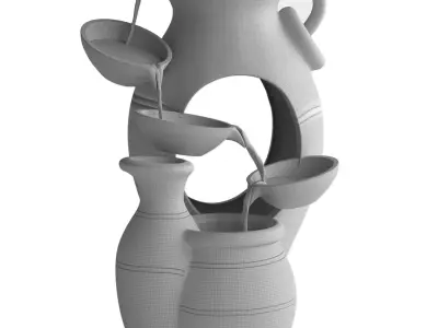 Water fountain 3D model