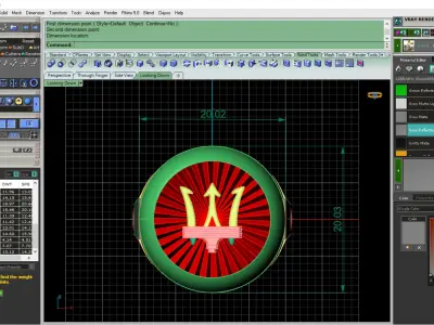 MSRTI CAR RING LOGO  3D print model