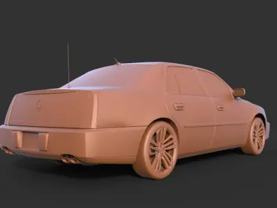 Cadillac DTS 3D print model