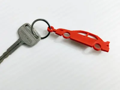 Evo car key chain 3D print model