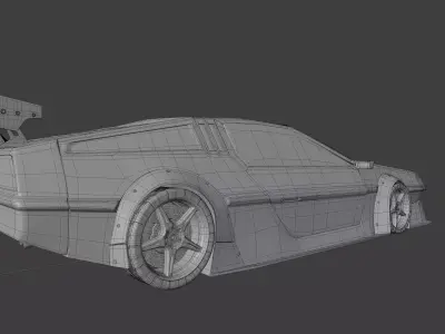 Delorean DMC-12 Free 3D model