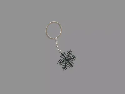 ice-star keychain glass 3D model