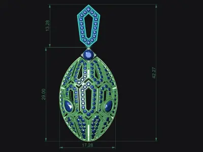 necklace bulgar gold diamond jewellery  3D model