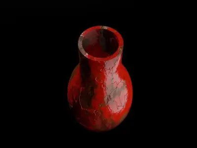 OLD RUSTY VASE IN BLENDER Free low-poly 3D model