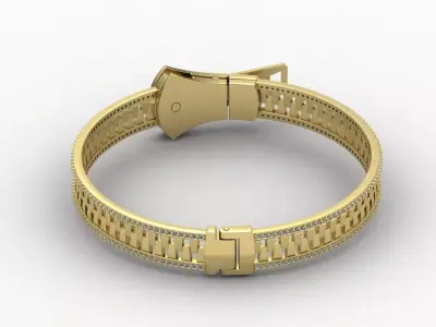 Zipper Bangle 03 3D print model